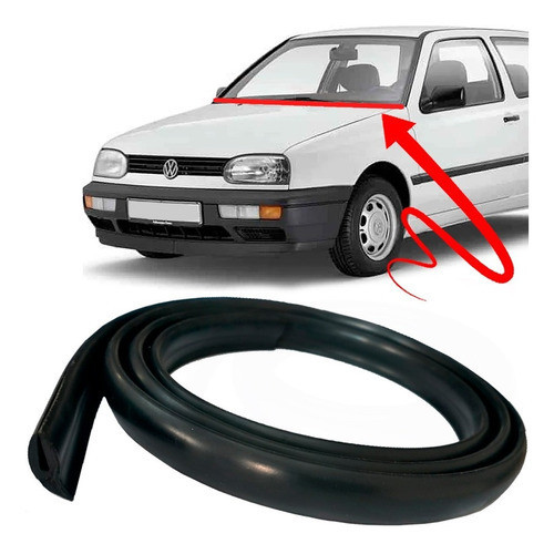 Borracha Friso Acabamento Churrasqueira Golf Mk3 Gti