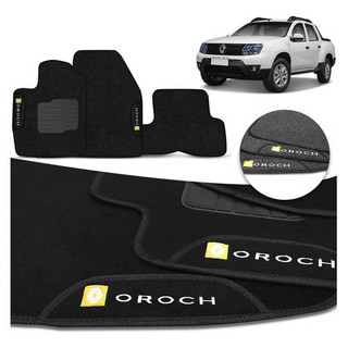 Jogo Tapete Carpete Duster Oroch 2016 A 2020 Logo Bordada em Oferta na Shopee