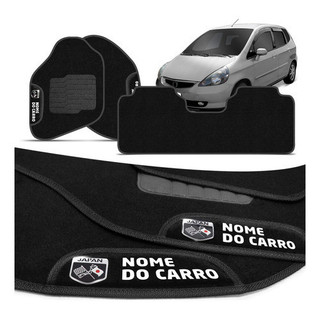 Jogo Tapete Carpete Fit 2003 A 2008 Bordado 3 Peças em Oferta na Shopee