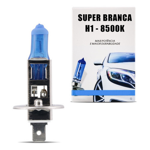 Par Lâmpada Super Branca H11 H1 H3 H4 H7 Hb4 8500k 55w 12v - Spare Parts and Accessories for Vehicles