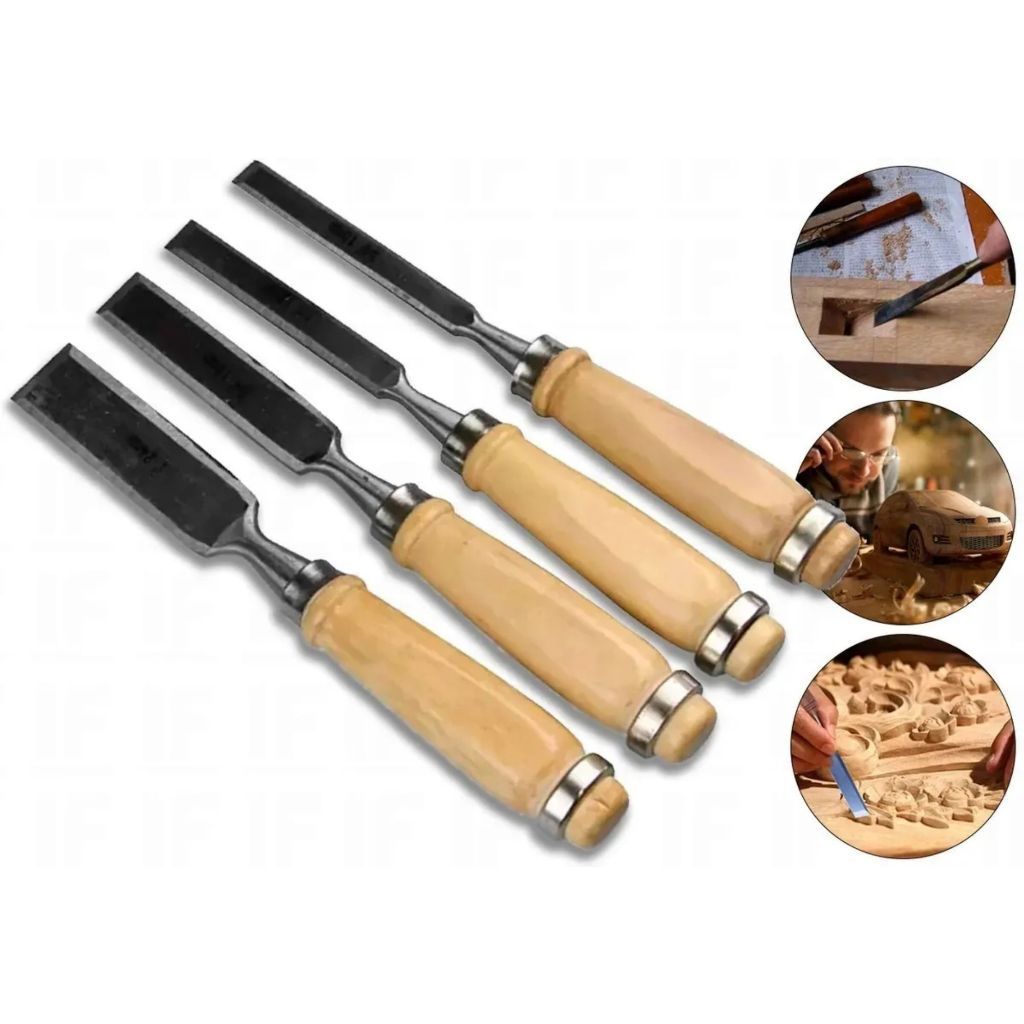 Jogo de Formões para madeira Entalhador Entalhe 4 peças Fertak em Oferta na Shopee