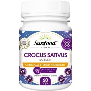 Crocus Sativus 300mg 60 Cápsulas - Sunfood