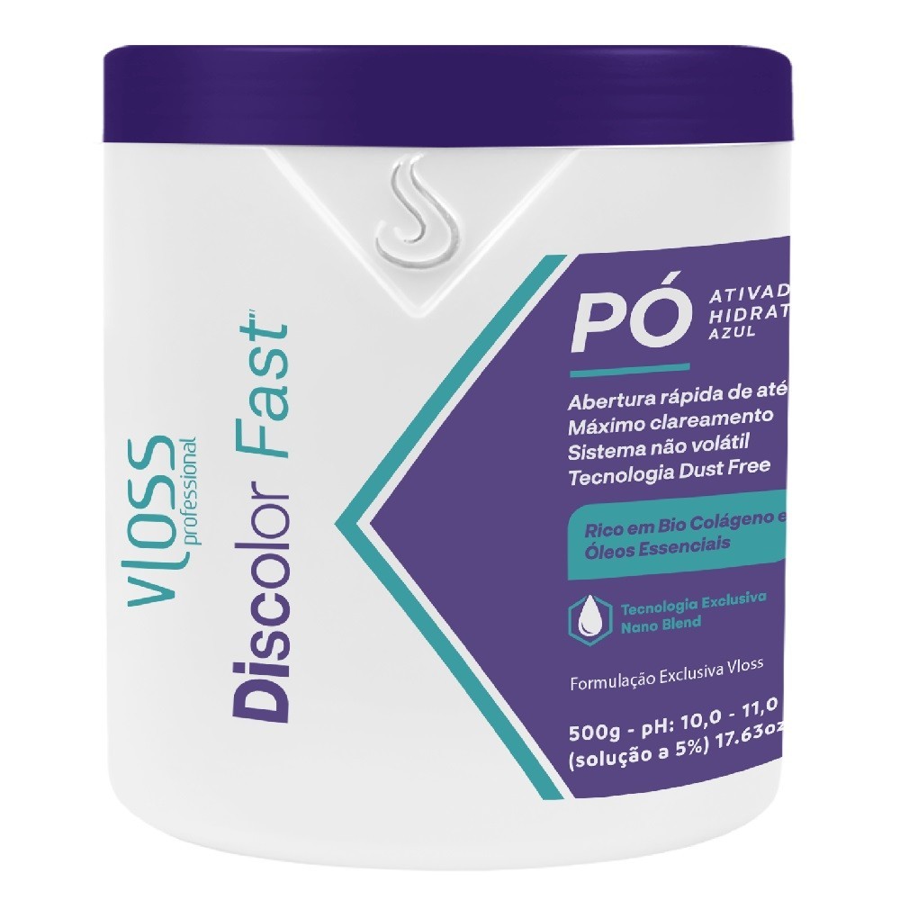 Pó Descolorante Fast Nano Blend Azul 500g - Vloss  ost