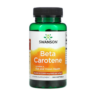 Beta-Caroteno 7,500Rae mcg Swanson 300Softgels Importado em Oferta na Shopee