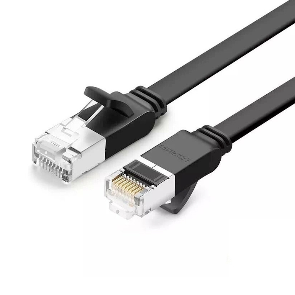 Cabo Rede Rj45 Ethernet Ugreen Cat6 1000Mbps 50cm Preto - Computers & Accessories