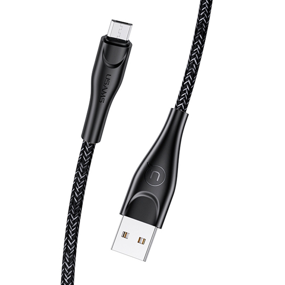 Cabo Usb Usams Usb A pra Micro Usb Máx. 2A 2Metros Preto