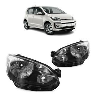 Farol Dianteiro Up! Cross 2014 2015 2016 2017 Máscara Negra Foco Simples Lente Lisa