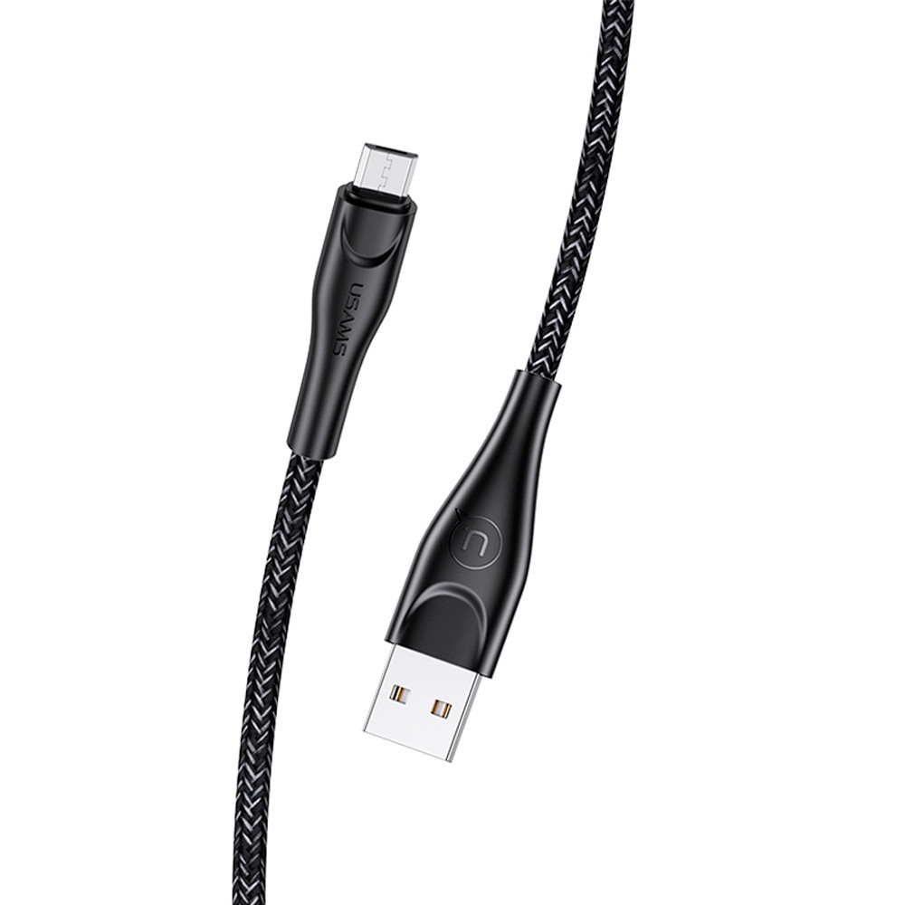 Cabo Usb Usams Usb A pra Micro Usb Máx. 2A 1Metro Preto - Mobile & Gadgets