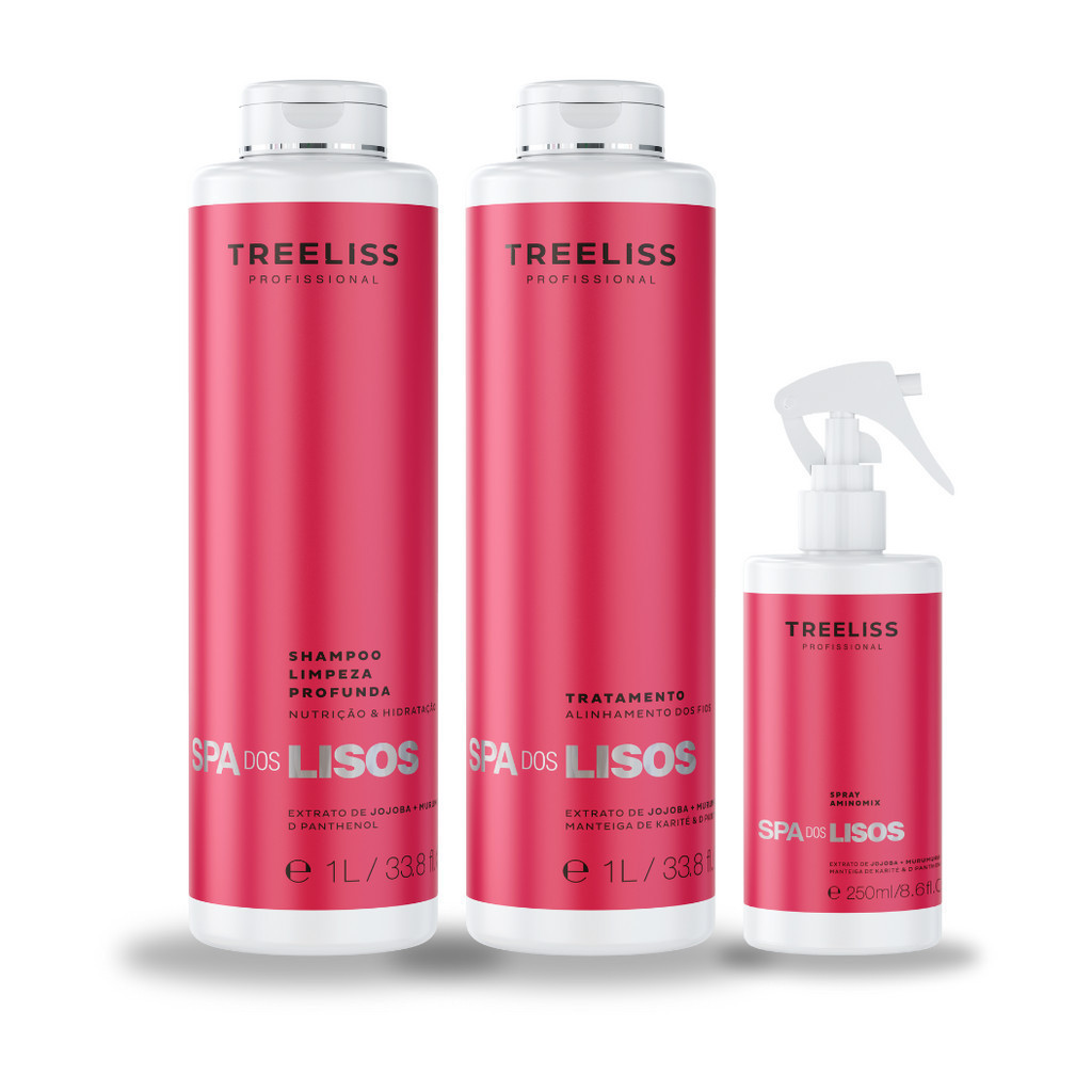 Kit Spa Dos Lisos Alisamento Orgânico Treeliss Profissional