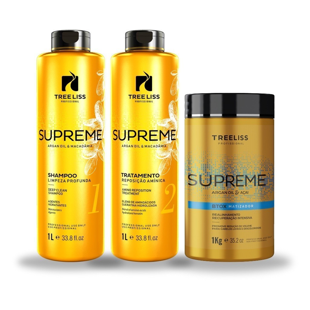 Kit Alisamento Capilar Supreme Progressiva 1L Tree Liss