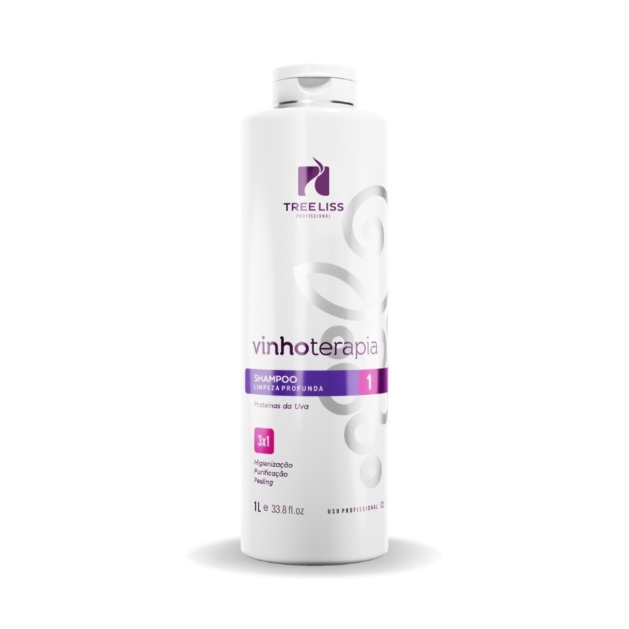 Shampoo Limpeza Profunda Vinhoterapia 1L Tree Liss