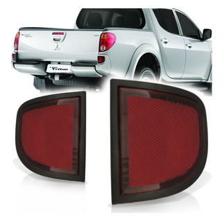 Aplique Defletor Parachoque Traseiro L200 Triton 2008 2009 2010 2011 2012 2013 2014 2015 em Oferta na Shopee