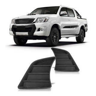 Moldura Grade Lateral Parachoque Dianteiro Hilux Srv 2012 2013 2014 2015 - Spare Parts and Accessories for Vehicles