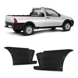 Ponteira Parachoque Traseiro Strada G3 2004 2005 2006 2007 2008 2009 2010 2011 2012 Preto Original - Spare Parts and Accessories for Vehicles