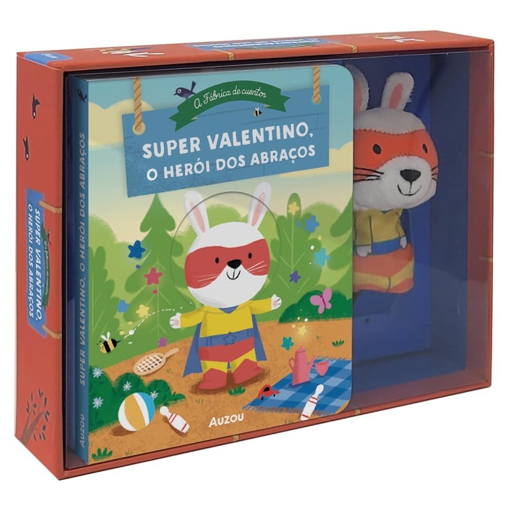 Livro Super Valentino, O Heroi Dos Abracos - Com Dedoche