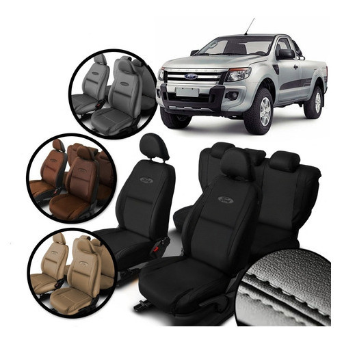 Capa De Banco Couro especifica Ranger Cab. Simples 2013/2018