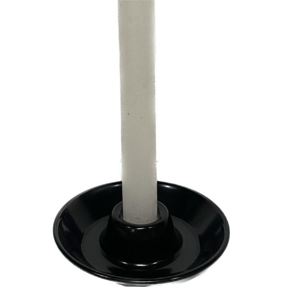 Porta Vela Palito Castiçal de alumínio para 1 Vela Palito - Preto