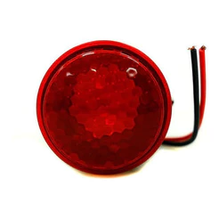 Sirene Piezo 6 Tons Led Vermelho 12v 24v Marcha Ré Universal