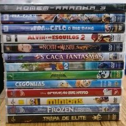 Dvd Lacrado - Diversos Títulos (Era do Gelo/Alvin/Rio/Frozen/Kung Fu Panda)