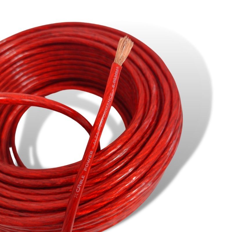 Cabo Fio Flexível 6mm Rolo 5mts Som Automotivo p/ Alto Falantes Módulo — imagem 2 de 2