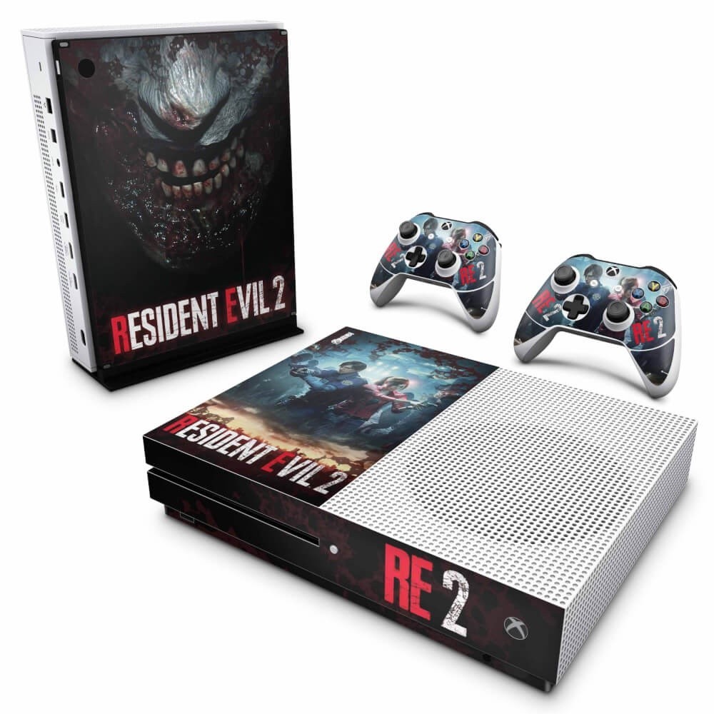 Skin Xbox One S Slim Adesivo - Resident Evil 2 Remake