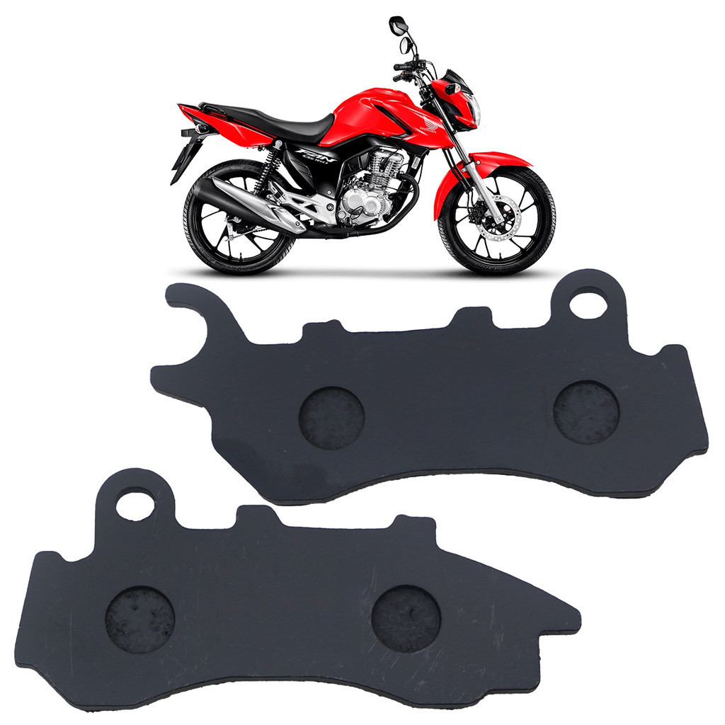 Pastilha Freio Dianteira CG 160 Fan 2016 2017 2018 2019 2020 2021 2022 2023 CBS Semi-Metálica em Oferta na Shopee