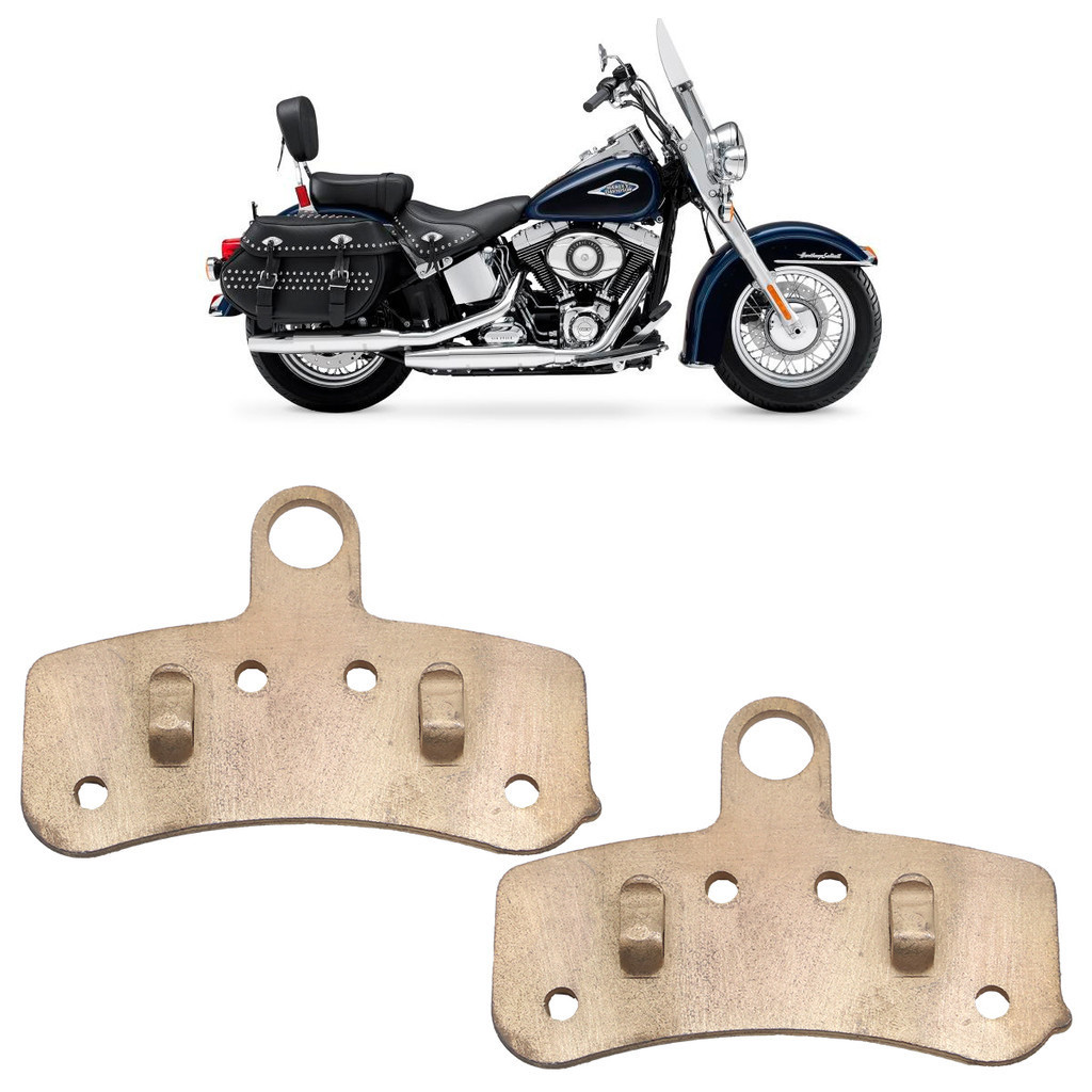 Pastilha Freio Dianteira Davidson Heritage Softail Classic FLSTC 2012 2013 2014 Sinterizado