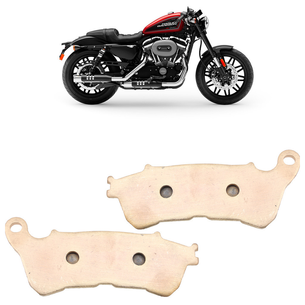 Pastilha Freio Dianteira Davidson XL 1200 CX Roadster 2016 2017 2018 2019 2020 Sinterizado