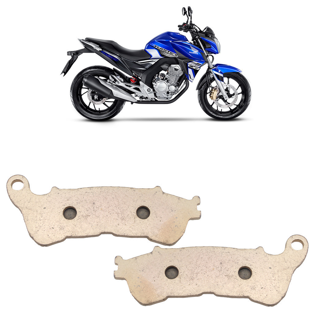 Pastilha Freio Dianteira CB 250F Twister 2018 2019 2020 2021 2022 2023 CBS Sinterizado
