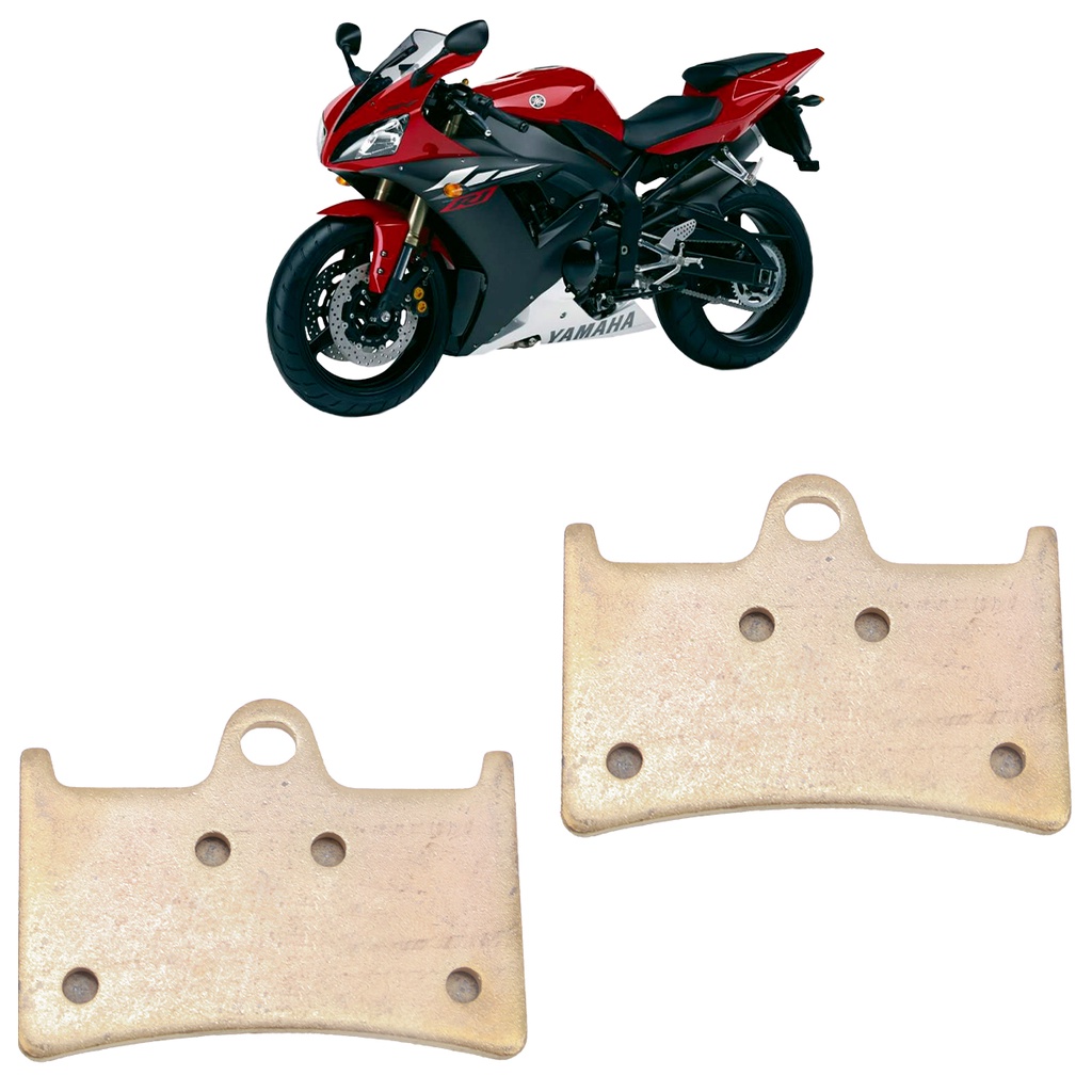 Pastilha Freio Dianteira YZF R1 1000 1998 1999 2000 2001 2002 2003 Sinterizado em Oferta na Shopee