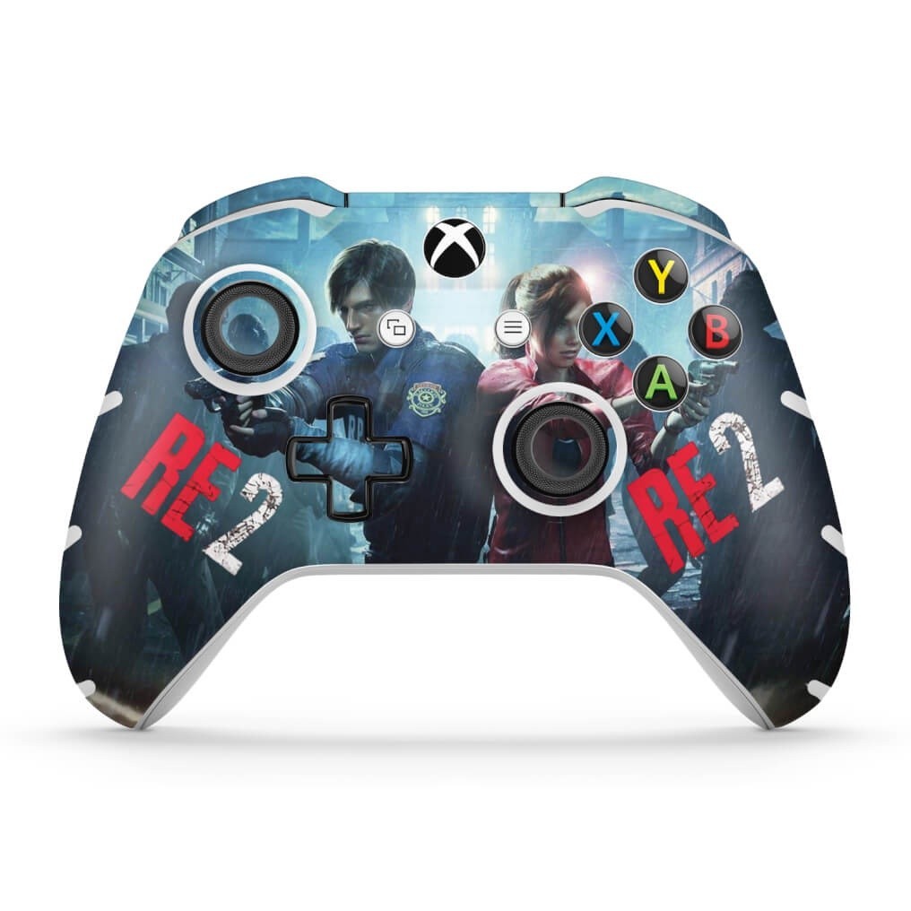 Skin Xbox One Slim X Controle Adesivo - Resident Evil 2 Remake