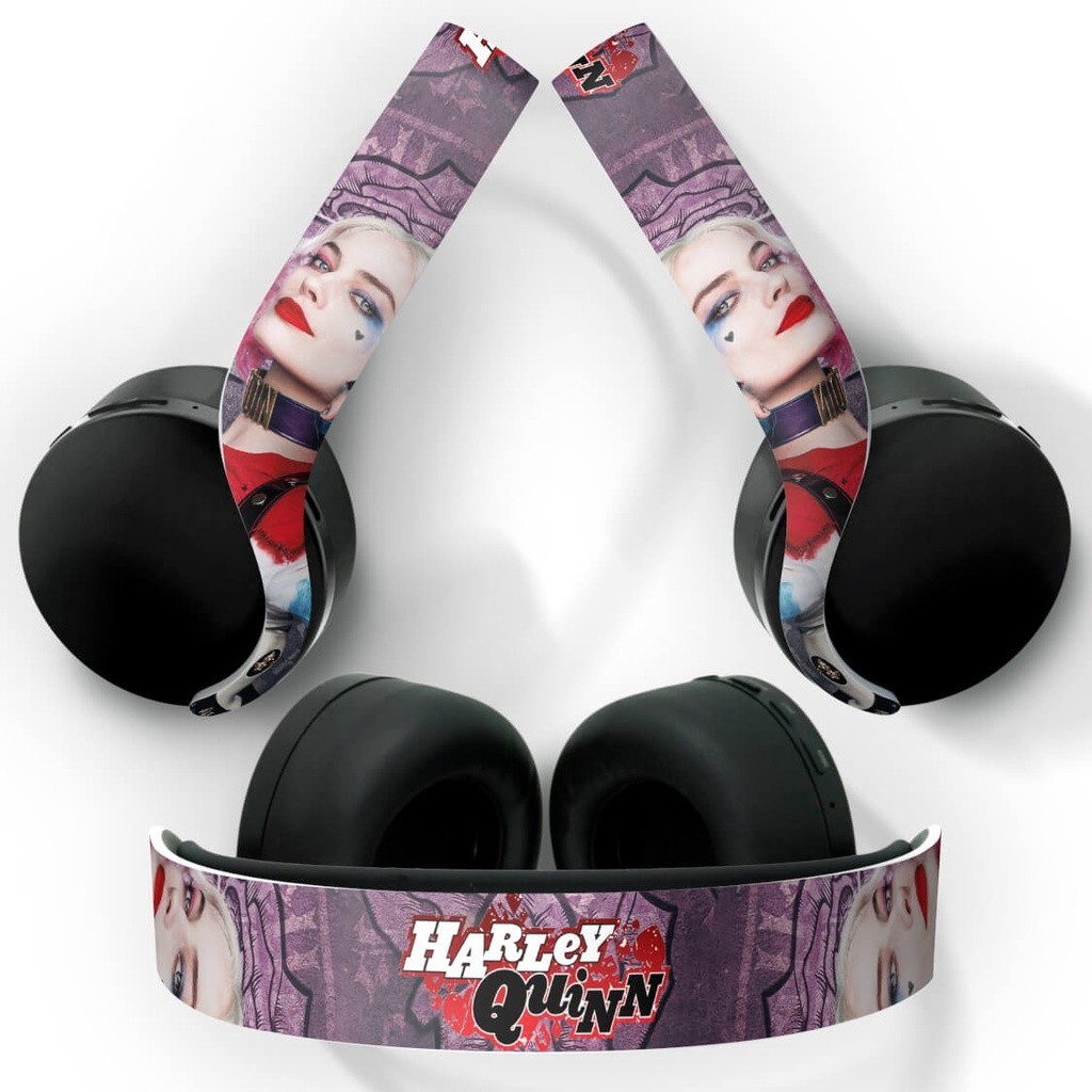 Skin PS5 Headset Pulse 3D Playstation 5 Adesivo - Arlequina Harley Quinn