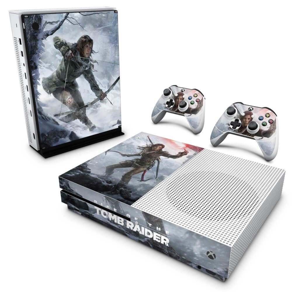 Skin Xbox One S Slim Adesivo - Rise Of The Tomb Raider
