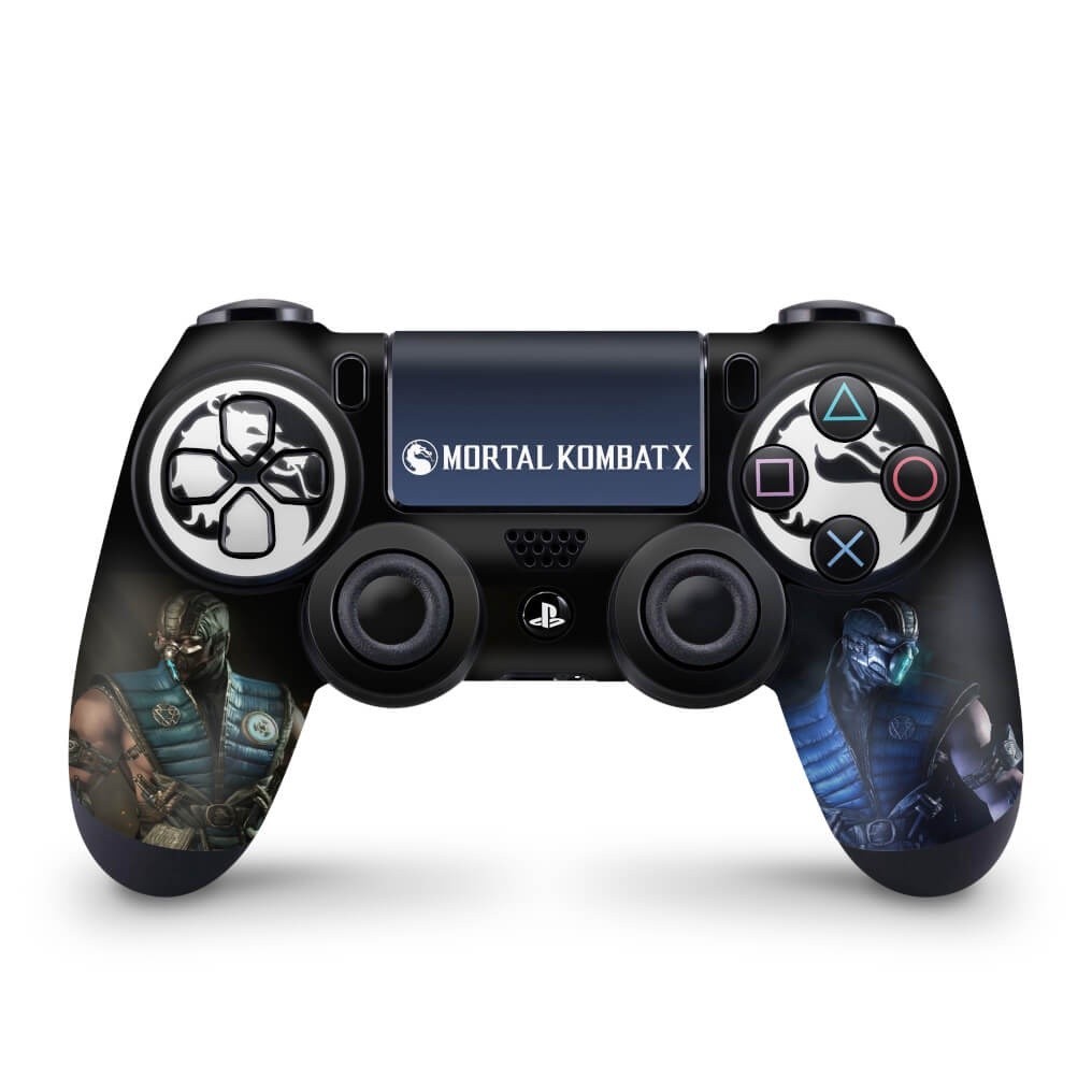 Skin PS4 Controle Adesivo - Mortal Kombat X - Sub Zero