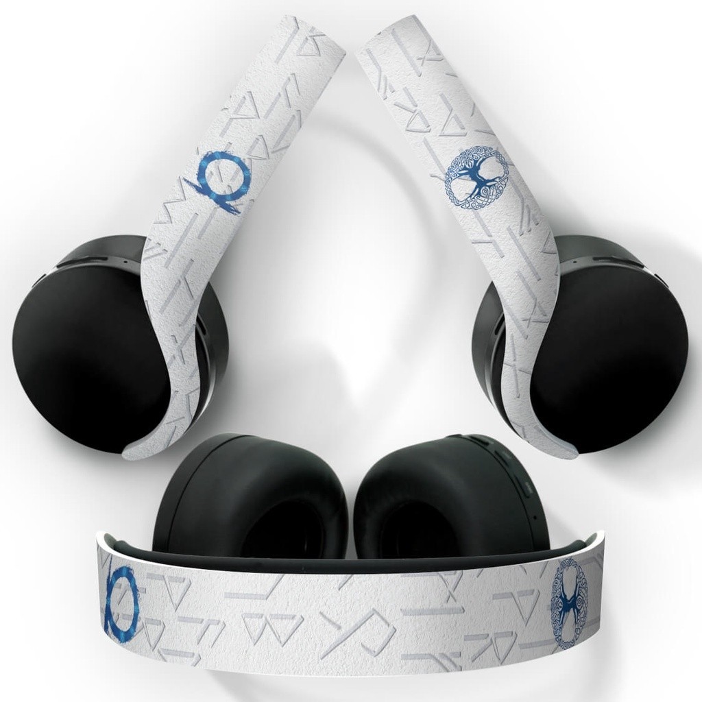 Skin PS5 Headset Pulse 3D Playstation 5 Adesivo - God Of War Ragnarok