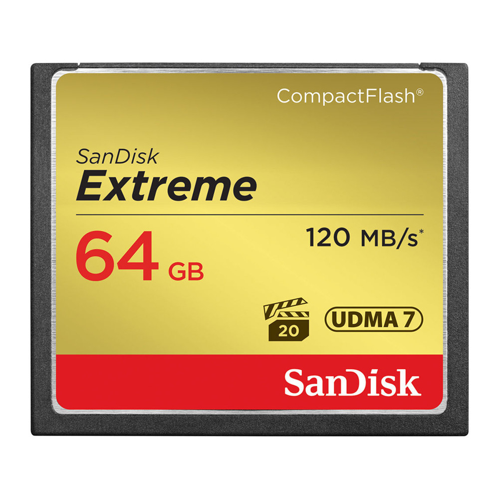 Cartão de Memória 64gb Compact Flash Sandisk Cf Extreme 120mb/s em Oferta na Shopee