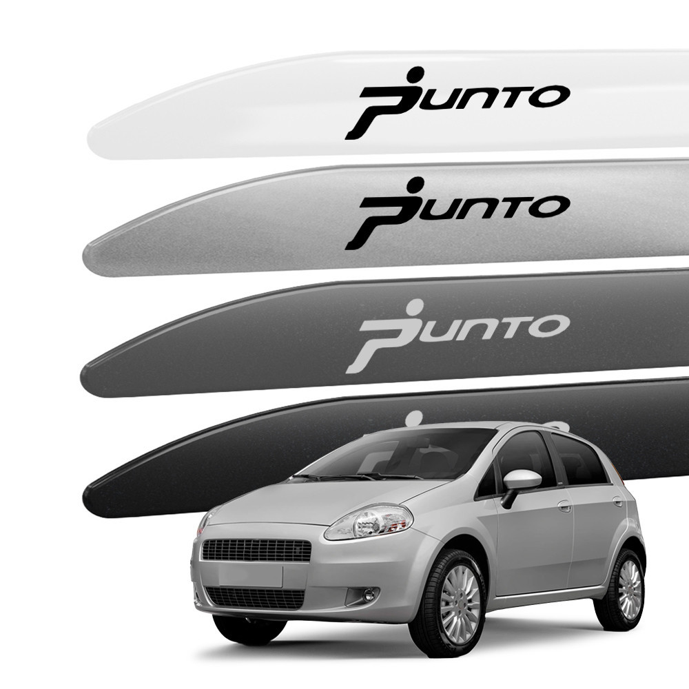 Friso Lateral Punto 2008 a 2012 Ponta Facao Cor Original e com Grafia em Adesivo - Modelo Universal Compatível