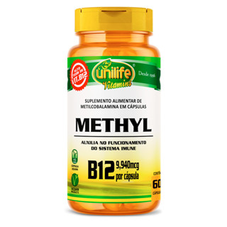 Vitamina B12 350mg Unilife Methyl 60 Cápsulas