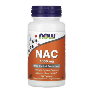 Nac N-acetil-Cisteína 1000mg Now Foods 60 Tabs Importado em Oferta na Shopee