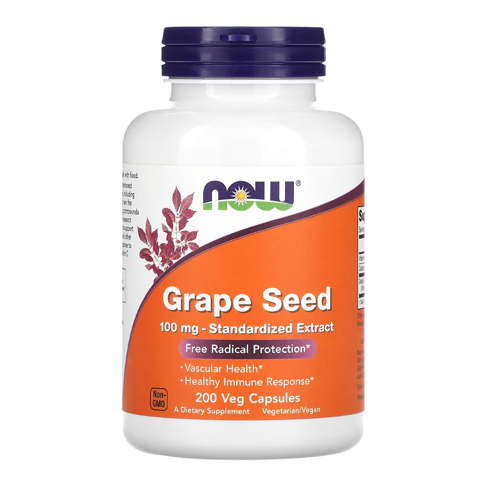 Semente Uva 100mg Now Foods Grape Seed 200Caps Importado em Oferta na Shopee