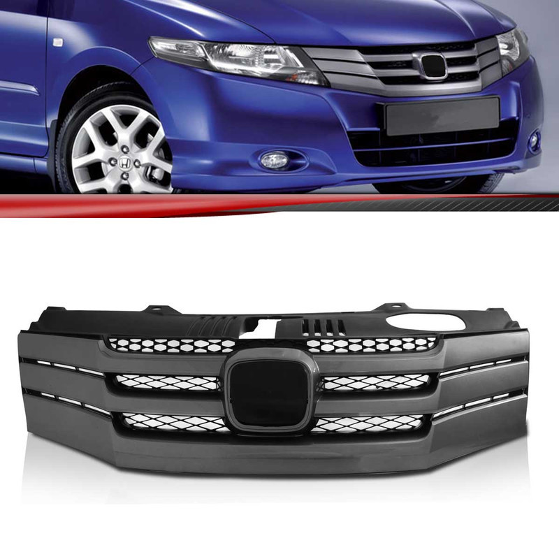 Grade Dianteira City 2009 2010 2011 2012 Preto Sem Emblema - Spare Parts and Accessories for Vehicles