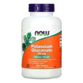 Gluconato Potássio 99mg Now Foods 250 Tabs Importado em Oferta na Shopee