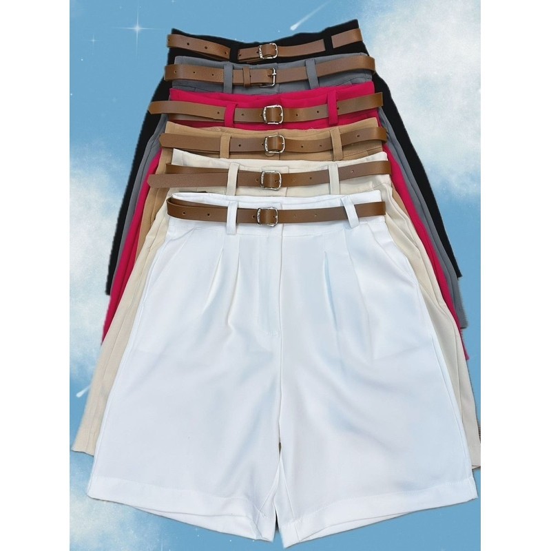 Bermuda Alfaiataria c/cinto super estilosa tendência em Oferta na Shopee