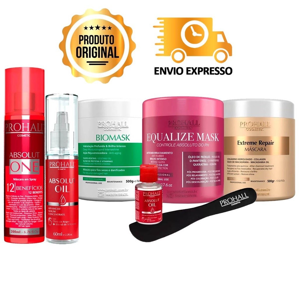 Cronograma Prohall Biomask Extreme Equalize Absoluto One Oil