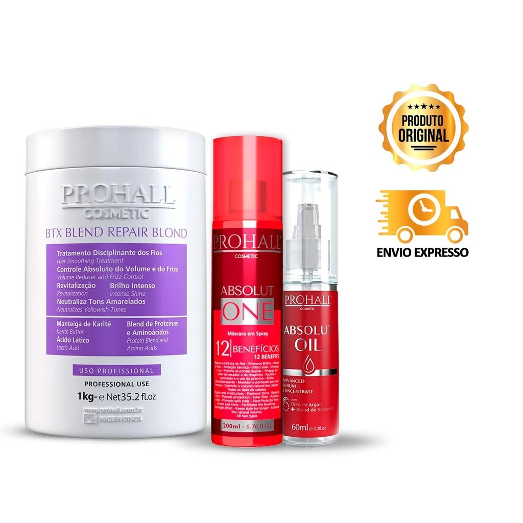 Btx Capilar BTX Blend Repair Blond + Finalizadores Prohall