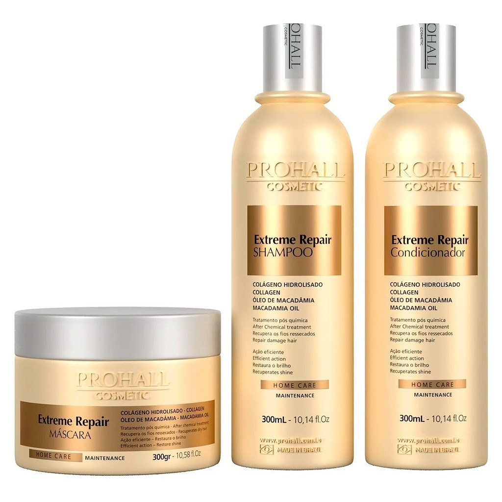 Kit Pós Química ou Pós Realinhamento da Prohall Extreme Repair