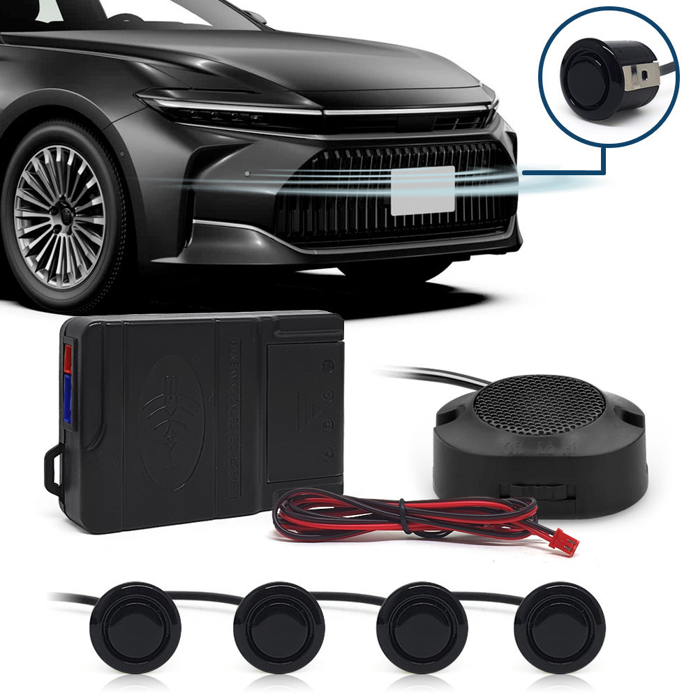 Kit Sensores Dianteiros Preto Toyota Corolla 2013 2014 2015 2016 2017 Estacionamento Frontal Frente Aviso Sonoro