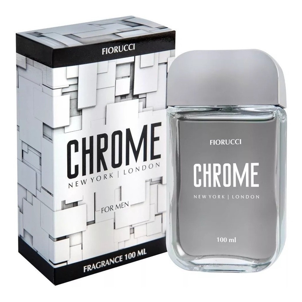 Perfume Deo Colonia Masculino Chrome 100ml Fiorucci em Oferta na Shopee