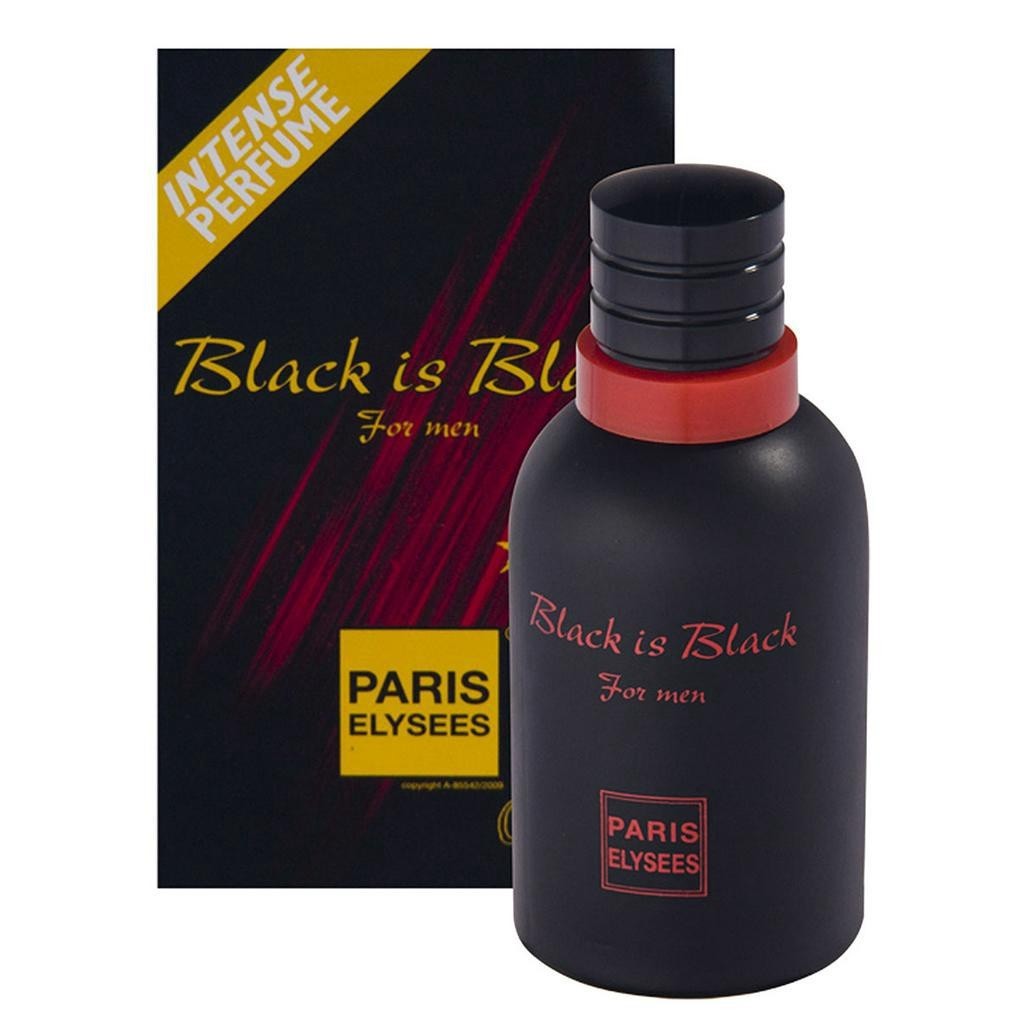 Perfume Paris Elysees Black Is Black 100ml em Oferta na Shopee