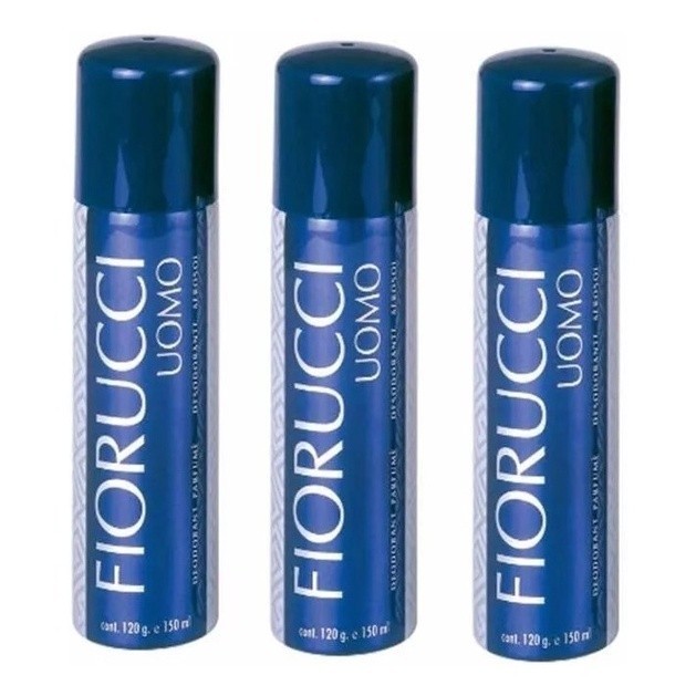 Kit Fiorucci C 3 Desodorantes Uomo 120g Cada - Beauty